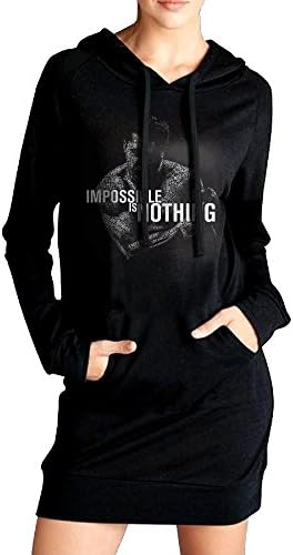 Hoodie Muhammad Ali Impossible Is Noting The Greatest Women's Sweatshirt Dress