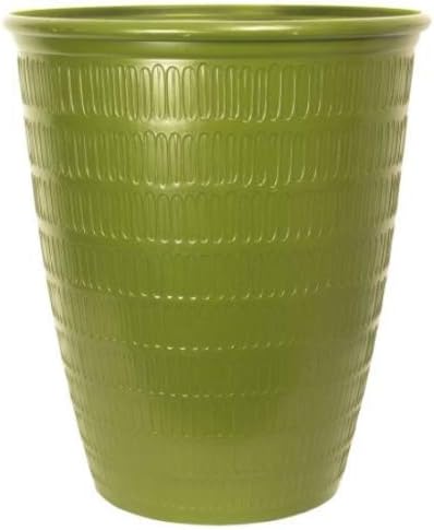 Muddy Hands Green Tea Tiki Tall Round 22.4 Litre Large Plant Pot Outdoor Garden Planter (PACK OF 2)