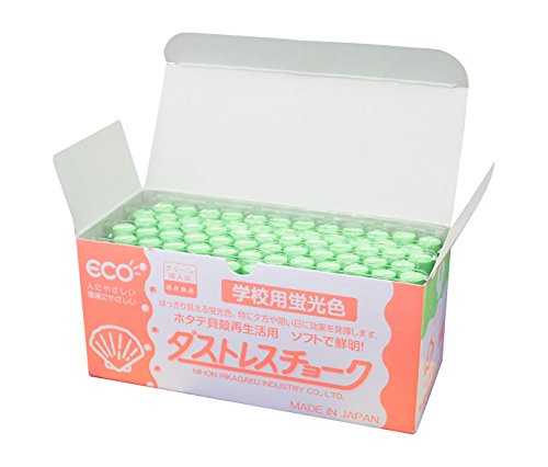 Japan physics and chemistry Dasutoresu fluorescent chalk green DCK-72-G 72 pi...