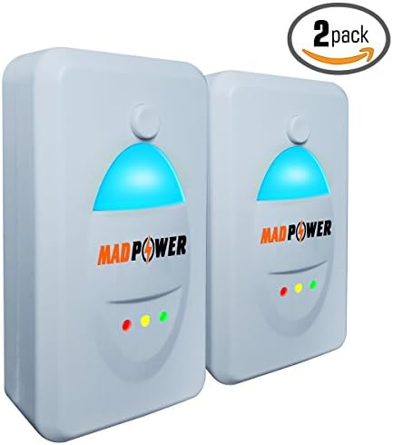 [Upgraded 2017] Pest Repeller - BEST Control 2-Pack with TRIPLE Power [Ultrasonic + Electromagnetic + Nightlight] - Plug-In Electronic Home Repellent Anti Mice, Ant, Roach, Mosquito, Outdoor/Indoor