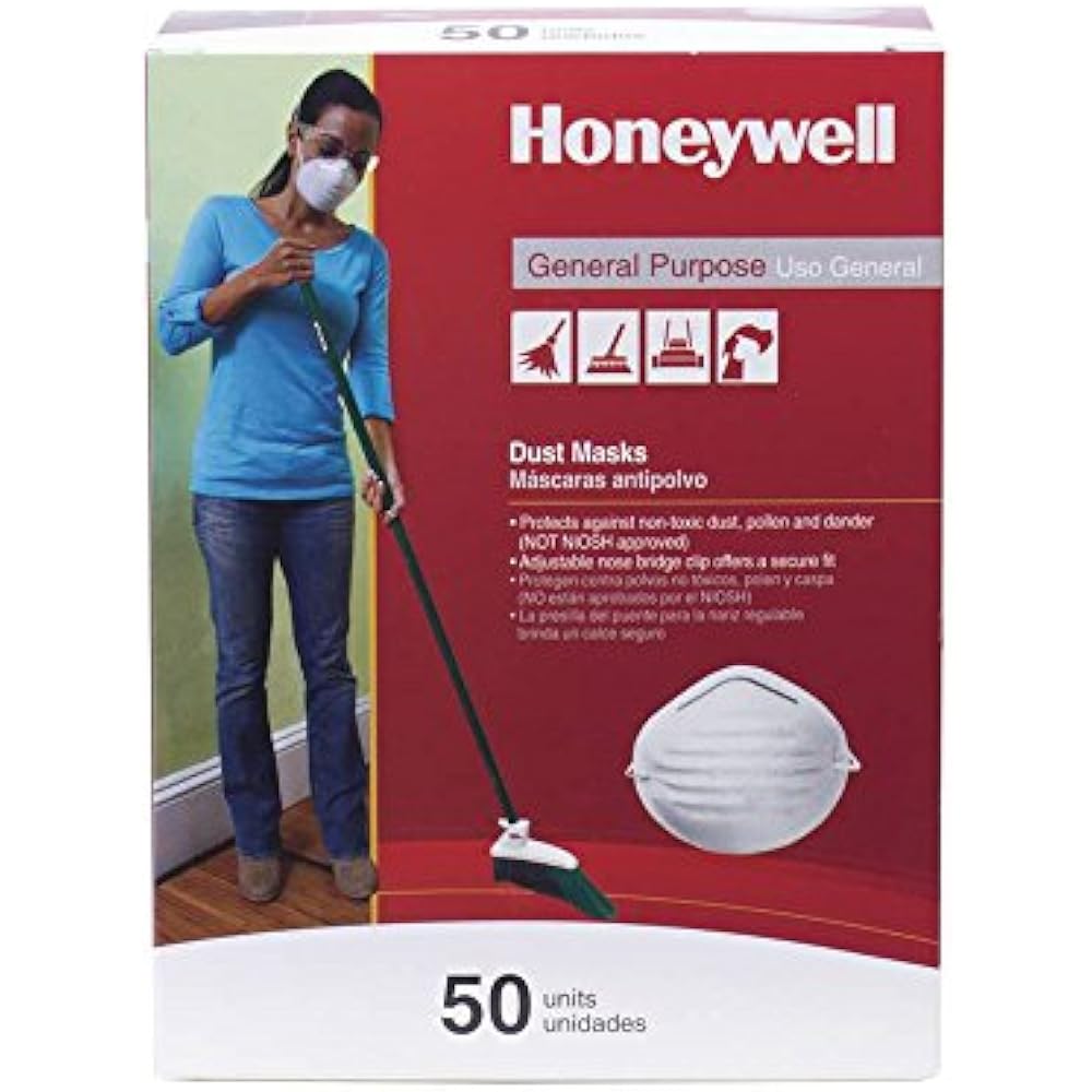 Honeywell Nuisance Disposable Dust Mask, Box 50 (RWS54001) Safety