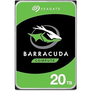 Seagate BarraCuda 3.5インチ 20TB 内蔵 ハードディスク HDD PC 2年保証 ST20000DM001/EC