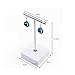 Oirlv T-Bar Jewelry Display Stand Earring Holder (White)