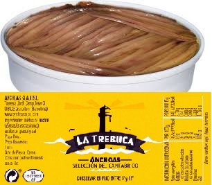 Tarrina de Anchoas Cantabrico de 40 Filetes
