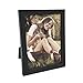 Adeco Decorative Black Wood Collage Picture Photo Frame for Wall Hanging or Table Top, 6 x 8-Inch