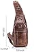 BULLCAPTAIN Genuine Leather Men Bags Shoulder Sling Crossbody Bag Casual Mens Chest Bag Travel Hiking Backpack