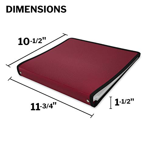 Dunwell 3Ring Binder with 5x7 Photo Pages (Ruby) Photo Album