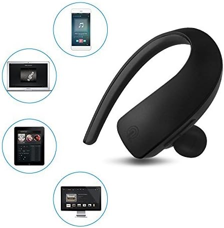 WISZEN Wireless Headset, Included Hands Free Calling, Compatible with Apple, Android and Other Mobile Phone Devices, Compact & Ultralight (Black)