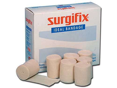Surgifix, IDEAL elastic bandage, hemmed with bandage hooks, non-adhesive elastic retention bandage, size 4.5 x 5 cm