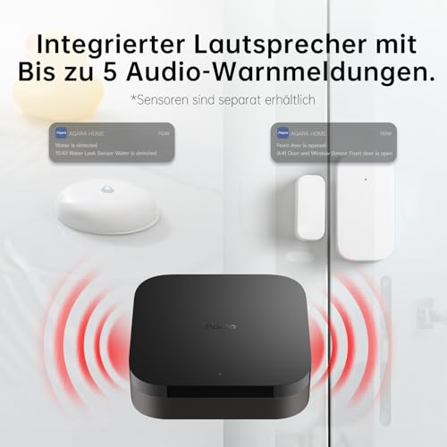 Aqara Hub M3 für Hausautomatisierung, Matter Controller, Thread Border Router, Zigbee, Bluetooth, Wi-Fi, PoE, IR, Unterstützt Alexa, Google Assistant, Apple HomeKit, SmartThings, IFTTT 4