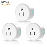 Anbes Wi-Fi Smart Plug Mini Outlet, Alexa Plug Smart Socket Works with Amazon Alexa Echo, Google Home and IFTTT, ETL and FCC listed, No Hub Required (3 Pack)