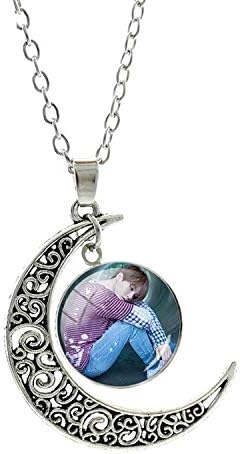 Fashion Popular BTS BT21 Bangtan Boys Moon Pendants Necklace Korea Fashion BTS Album Love Yourself Accessories Jewelry Gift BTS54