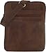 LEABAGS Detroit Leather Shoulder Bag I Small genuine buffalo leather shoulder bag with vintage look I Messenger Bag I Office Bag I Business Bag I Men's Handbag I 8x10x1,5 inch