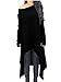 Xuan2Xuan3 Womens Long Sleeve Oversized Top Tunic Shirt Loose Casual Dress,Black,Large