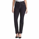 Gloria Vanderbilt Ladies' Amanda Stretch Denim Tapered Leg Jean Sizes 6-18 Tall (12, Rinse Dark Blue)