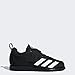 adidas Men's Powerlift 4 Weightlifting Shoe, Black/White/Black, 9.5 M US