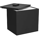 CLEAN SKIN CLUB Cement Box for 50 Disposable Clean Towels XL (Towels NOT Included), Concrete Container for Face Towelettes Bathroom Counter Storage, Cleansing Facial Dry Wipes - Matte Onyx