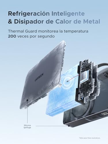 Magflow Qi2 25W Power Bank Magsafe 10000mAh USB C PD 30W (Gris)