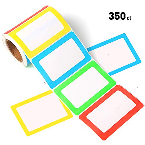 FANGTEK Colorful Plain Name Tag Labels 3 1/2 X 2 1/4, 350 Stickers. - Thumbnail 6