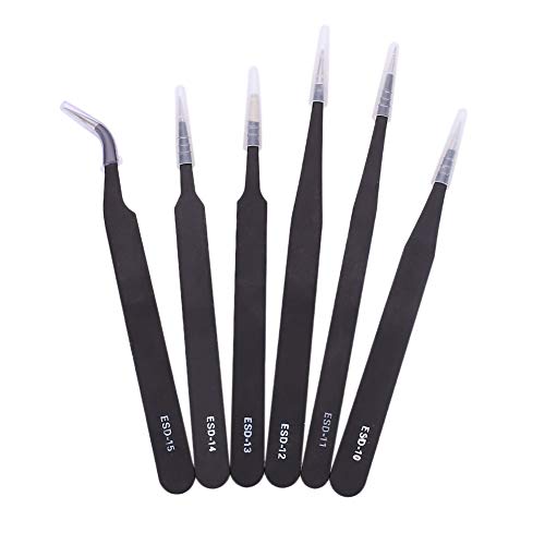 Leaftree - Tweezer Forcep Pincer Car Vehicle Utility Repair Maintenance Tool Kit 6Pcs