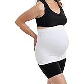 Maternity Belly Band - 4-Way Stretch Post Partum Belly Band For Lumbar & Back Support - Pregnancy Gifts for Moms