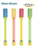 4E's Novelty 4 Mini Water Pump Blasters, Shooters, “Blasts Water up to 30 feet” Great, Pool Fun Toy, Pool Party Toy, Beach Fun