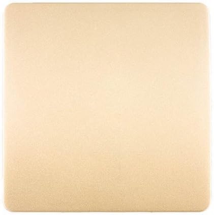 Trendi Artistic Modern Glossy Tactile Single Blanking Plate Gold ART-BLKGO