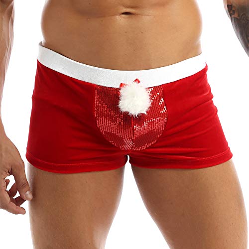 iEFiEL-Boxer-da-Uomo-Babbo-Natale-Rosso-Elasticizzato-Lingerie-Pantaloncini-Natalizi-in-Velluto-Cosplay-Natale-Carnevale-Shorts-Santa-Claus-Christmas-Mutande