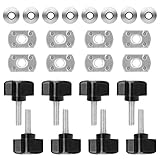 Amazingli Hard Top Quick Removal Fastener Thumb Screw & Nut Kit for Jeep Wrangler YJ TJ JK JKU Sports Sahara Freedom Rubicon X & Unlimited X 2/4 Door 1995-2016