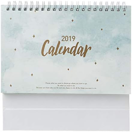 mgjyjy Dreamy Colorful Sky 2019 Desk Calender, Memo Daily Schedule Table Planner