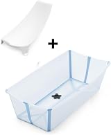 Stokke Flexi Bath Standard Newborn Support Ocean Blue Foldable view 2