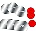 aLLreli 9 Pack Metal Plates with Adhesive and 3M Adhesive Tapes for Car Mount Phone Holder Cradle, 6 Pack Metal Plates and 3 Pack Tapes
