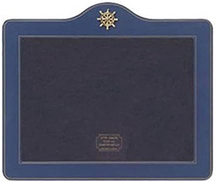 Baekgaard Blue Enamel Ship's Wheel Tabletop Photo Frame
