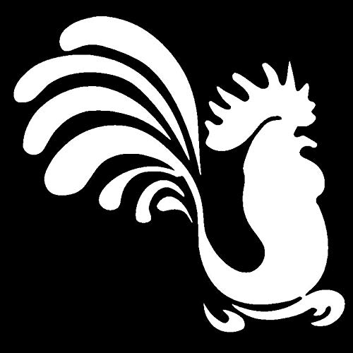 A/X Autoaufkleber 14,2 * 13,5 cm Hahn Land Huhn lustige Aufkleber Vinyl Auto Styling Karosserie Aufkleber schwarz/Silber…