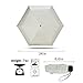Fidus Ultra Light Mini Compact Travel Umbrella – Windproof Portable Parasol Sun & Rain Outdoor Golf Umbrella with 95% UV Protection for Women Men Kids-Creamy White