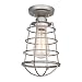 Design House 519686 Ajax 1 Light Semi Flush Mount Ceiling Light, Galvanized Steel Finish primary