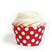 Dress My Cupcake Red Polka Dot Cupcake Wrappers, Set of 12
