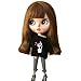 DoubleWood 1/6 Fashion Doll Clothing Handmade Casual Carton T-Shirt + Jeans/Pants Replacement for Blythe Doll, Dress Up Accessories Doll Clothes Compatible with Blythe ICY Pullip Doll (Black)