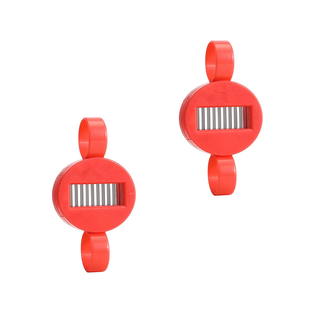 Runner Bean Slicer and Stringer - 2 Pcs Strong Mini Bean Cutter, Sharp & Fast Vegetable Slicer Tool for Kitchen, Easy Clean Gadget for Runner Beans, Green Beans, Home Cooking