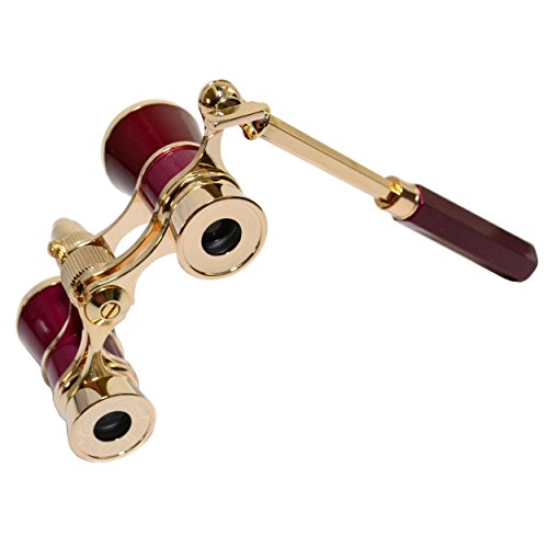 3 HQRP+Glasses+Crystal+Foldable+Burgundy