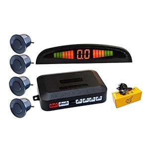 4 Parkeersensoren LED-display Auto Reverse Backup System Kit, voor SUV, Bestelwagen, Kleine En Middelgrote MPV