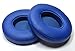 Replacement Earpad cushions For Beats Solo 2 ,Solo 3 Wired & Wireless Headphone With ITIS Logo Cable Clip (BLUE)