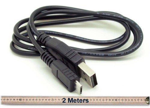 1.8 Metre long Hi-Speed Micro USB Power Charging Cable Suitable For Amazon Fire TV Stick Roku Stick 1.8M 1.8 Meter Black Nickel Plated
