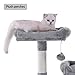 BEWISHOME Multi-Level Cat Tree Condo with Sisal Scratching Posts, Perches, Houses, Hammock and Baskets, Cat Tower Furniture Kitty Activity Center Kitten Play House Light Grey MMJ05Gthumb 4