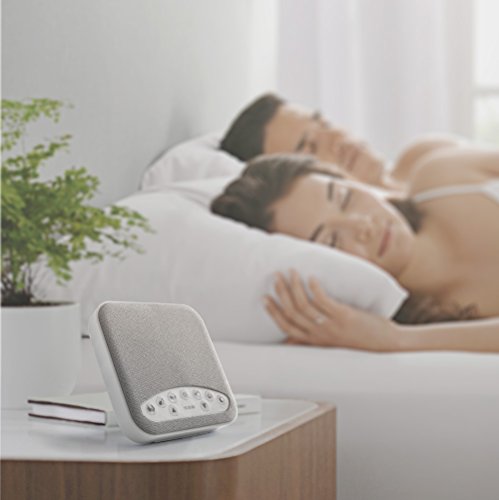 White Noise Machine, 2018 Upgraded Sleep Sound Machine, Sound Therapy Machine with 3 Timers & 6 Natural Sound Options Including Lullaby, Ideal for Tinnitus Sufferer, Light-Sleeper, Kid, Baby jarvania