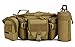 CREATOR Tactical Waist Pack Military Fanny Pack for Men Outdoor Army Waist Bag Large Waist Pack for Daily Life Cycling Camping Hiking Hunting Fishing Black Brown