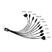 Daffodil TC03 - Universal Mobile Phone Charger - USB Cell Phone Charging Cable - Multicharger for: HTC / Samsung / iPhone / iPod / Nokia / ZTE / LG / Blackberry