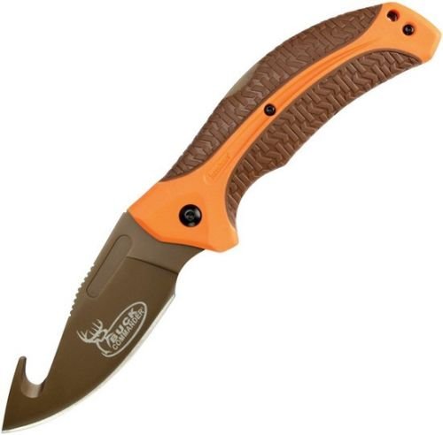 Kershaw 1898GHORBRNBC Buck Commander 4.75'', Folding Knife Guthook Blade for Camping Hiking Hunting Survival Self Defence and practical use + EBOOK