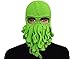 GIANCOMICS Funny Tentacle Octopus Beanie Crochet Knit Beard Hat Fisher Cap Wind Ski Mask Green