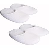 THIRSTY TOWELS Cloud 9 Turkish Spa Slippers - Plush, Washable, Non-Slip Terry Slippers for Women, Men, Kids & Guests, Unisex House Shoes, Holiday Gift